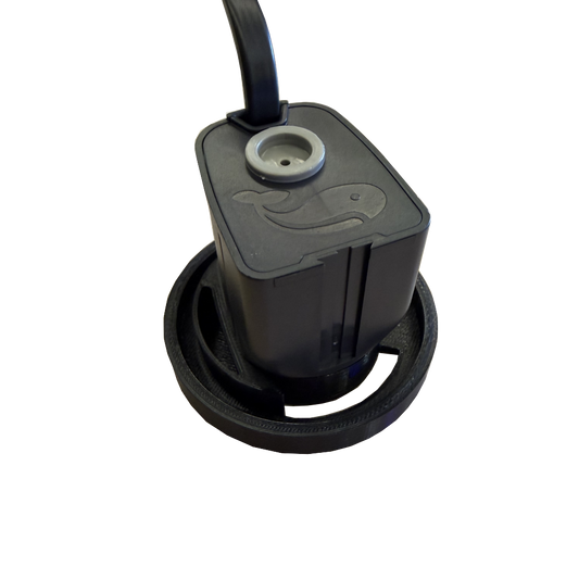 Avast Marine Plank_3.71. Black electronic component with a cable on a white background. Plank 3.71 Mixing Pump Upgrade (BETA) With Sicce Nano pump