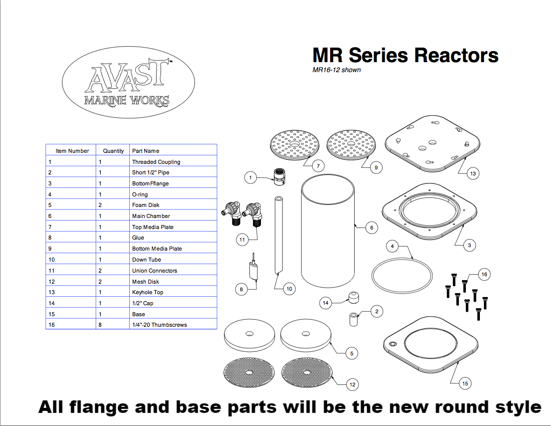 Fluidized Media Reactor Replacement Parts – Avast Marine Works