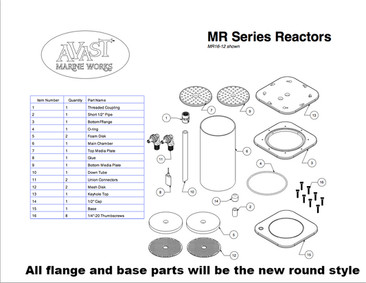 Fluidized Media Reactor Replacement Parts